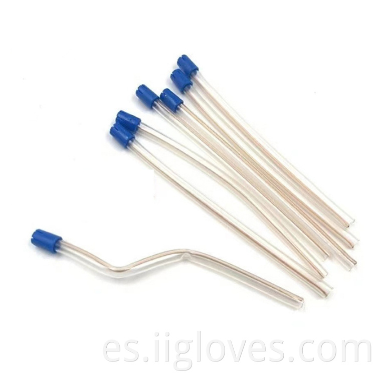 Factory directamente dental desechable eyector saliva dental desechable PVC Saliva eyector de acero inoxidable tubo de succión de acero inoxidable